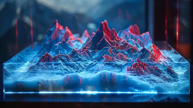 Uma Paisagem Digital Vibrante Iluminada Por Luzes Neon Coloridas E Padrões Abstratos, Retratando O Horizonte De Uma Cidade Futurista À Noite.